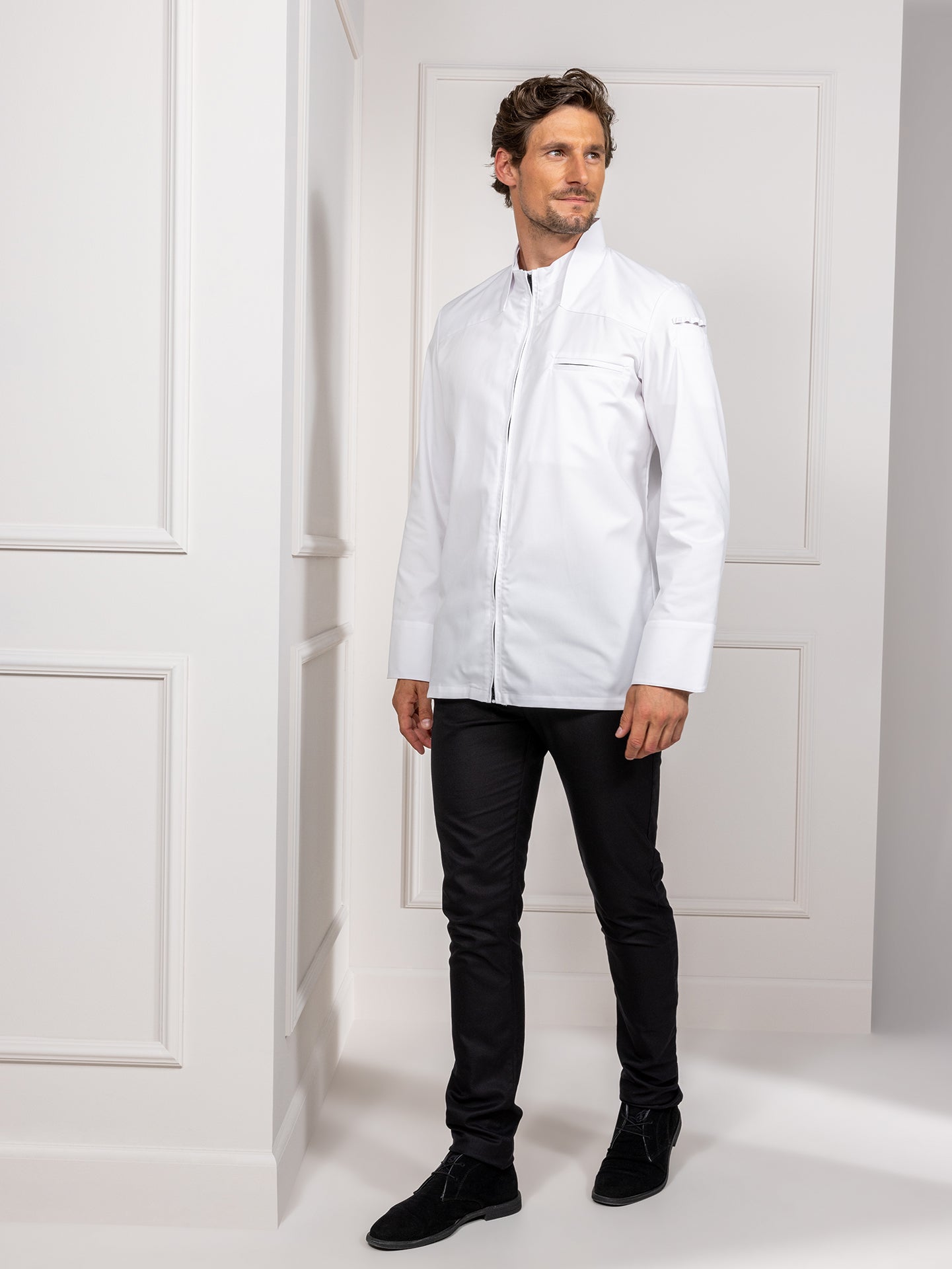Chef Jacket Nero White by Le Nouveau Chef -  ChefsCotton