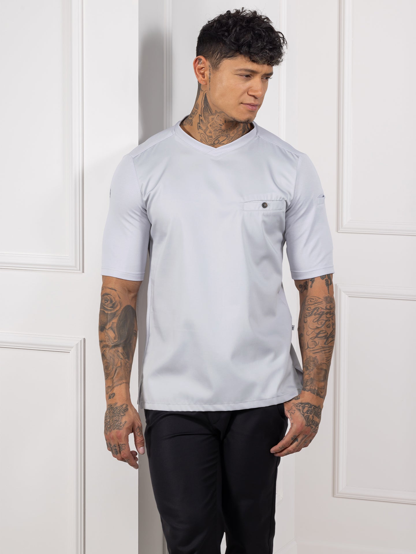 Chef T-Shirt Ferre Pearl Grey by Le Nouveau Chef