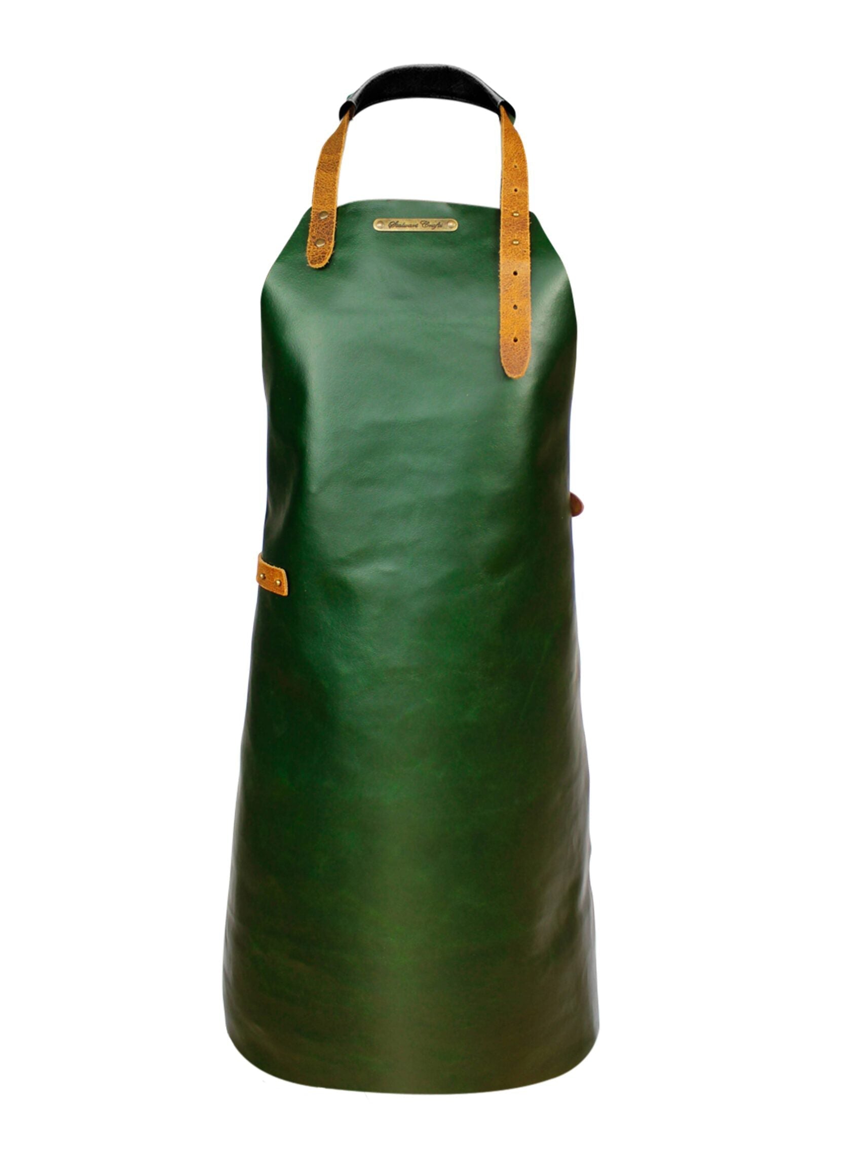 Leather Apron Basic Green by Stalwart -  ChefsCotton