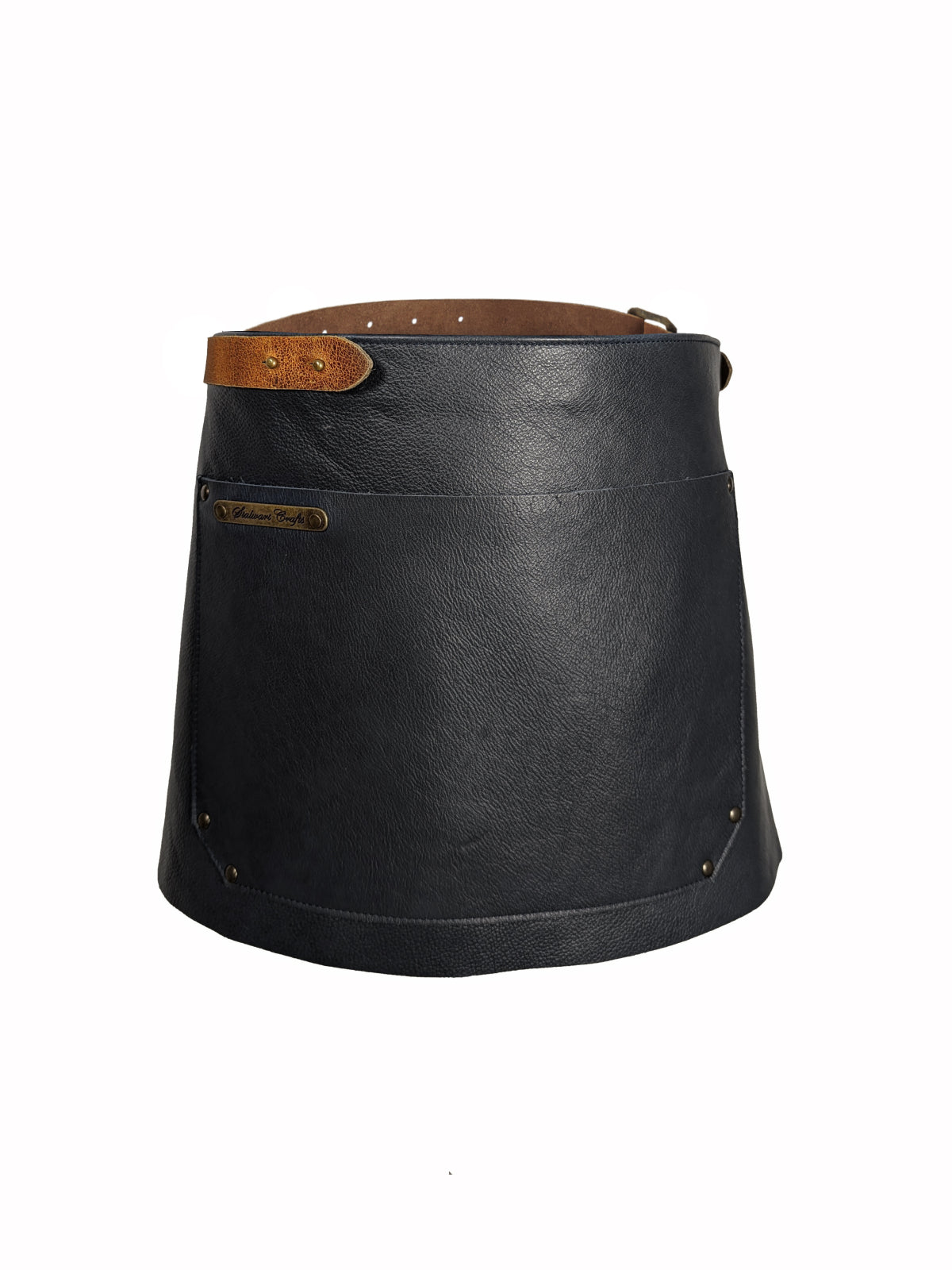 Leather Waist Apron Deluxe Black by Stalwart -  ChefsCotton